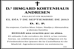 Irmgard Kortenhaus Andresen